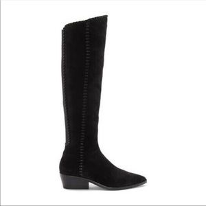 1. State Sage Black Suede Over The Knee Boots Sz 5